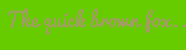 Image with Font Color 9F9F5F and Background Color 66CC00